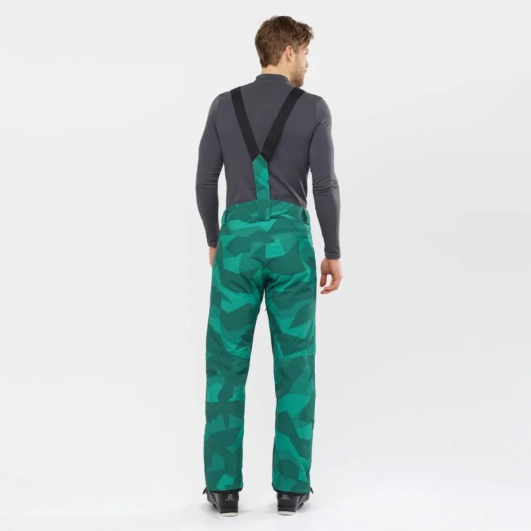 Calça De Esqui Salomon Edge Masculino Verdes | PT C41097